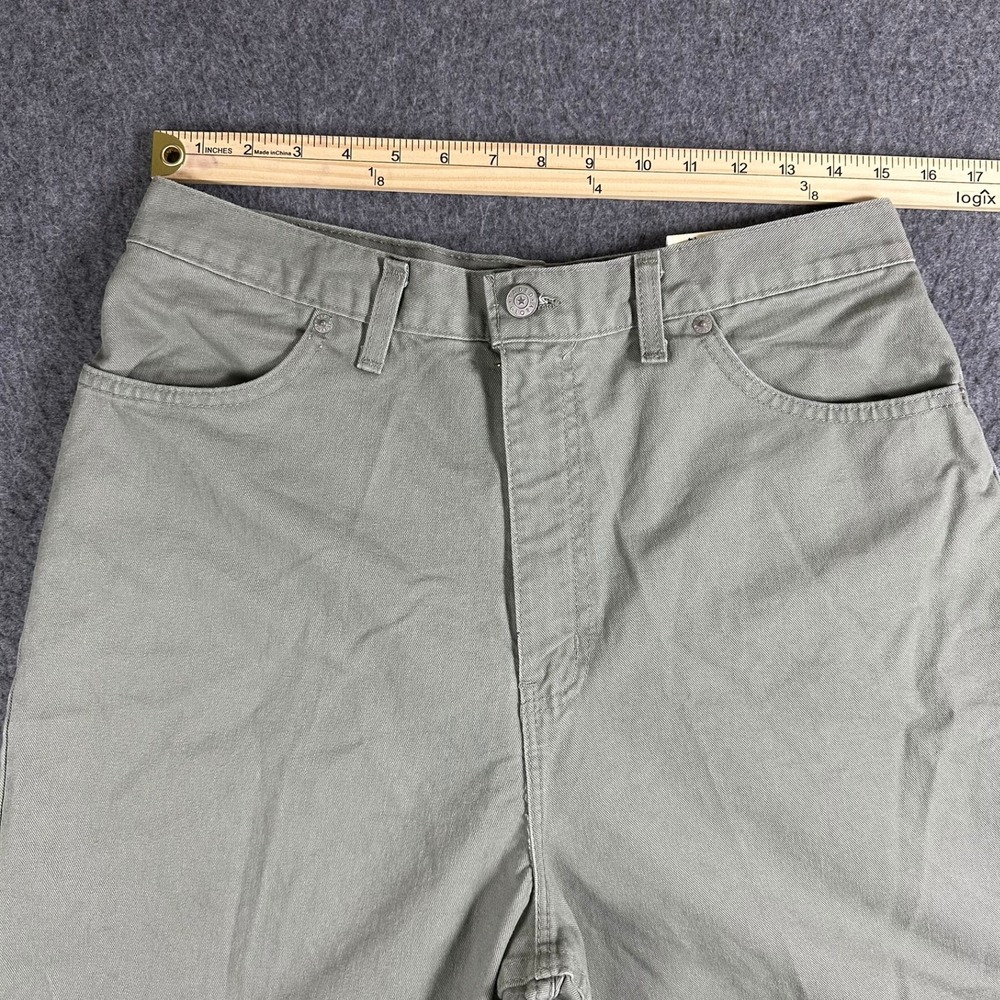Vintage Faded Glory Sage Green High Waisted Cotton Shorts Womens 14 Made in USA - Picture 5 of 6